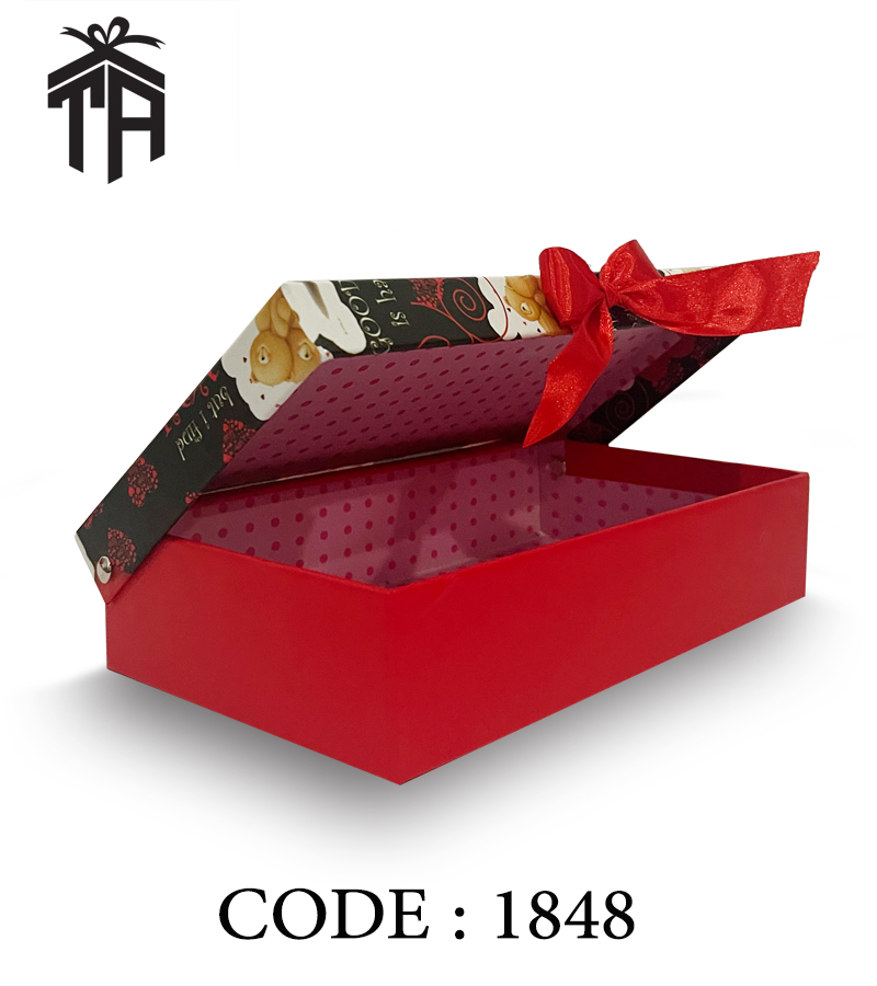 هارد باکس مستطیلی تک سایز لولایی کد 1848